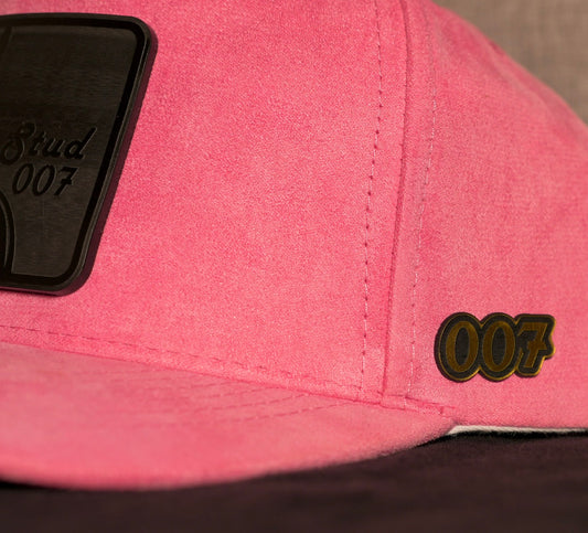 Pink Suede Blacked out Stud007 Emblem