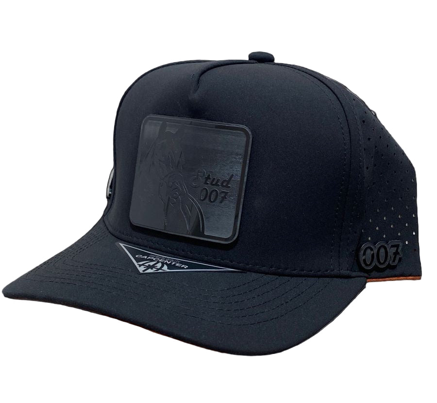 Premium Special Edition Blacked out Stud007 Cap with 007 emblem