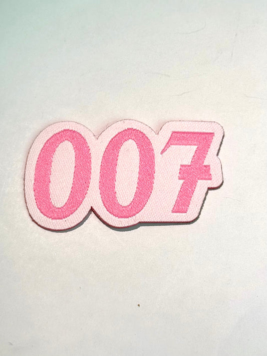 Pink/ White 007 Patch