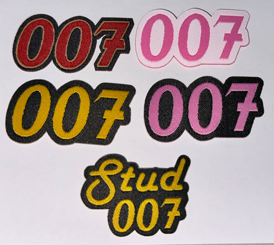 5 total 1 of each Stud007 Patches