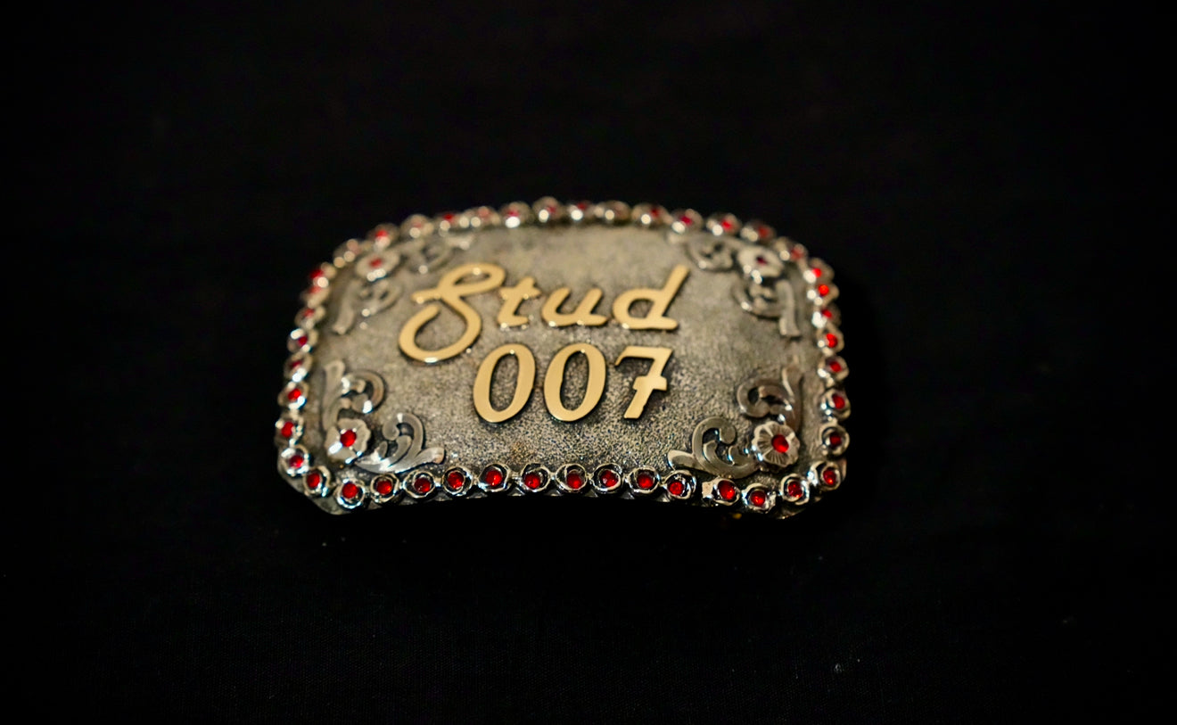 Stud007 Red Ruby Buckle