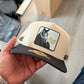 Beige original Stud007 with gold 007 emblem